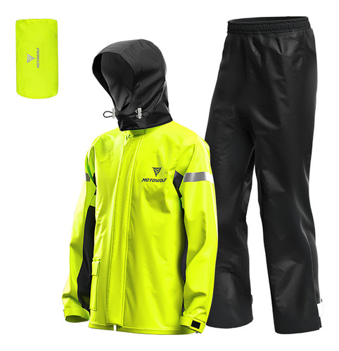 #(5.17) Chaqueta Impermeable Reflectante Para Bicicleta,