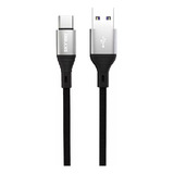 Cable Usb Tipo C Mallado 1.2m 5a Datos Y Carga Rápida 