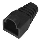 Capa Protetora P/ Conector Rj45 Tipo Boot Preto Pct 1000 Pçs