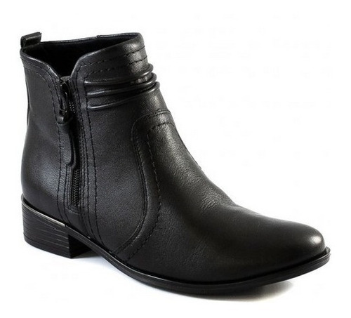 Bota Feminina Ramarim 2053101 Montaria Cano Curto Couro