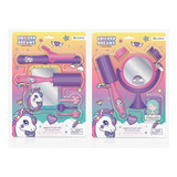 Set Peluqueria Planchita Espejo Niños Belleza Unicornio