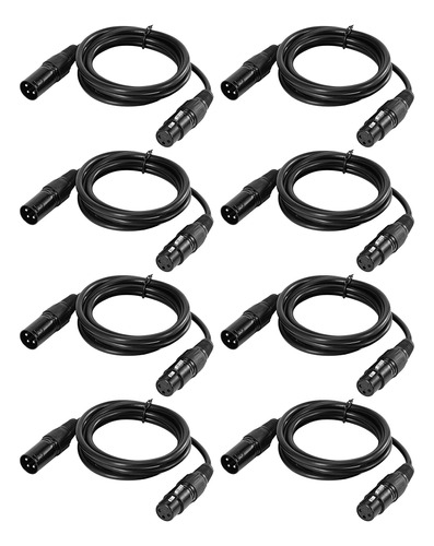 Paquete De 8 Cables De Audio Para Mezclador Xlr Con Movimien