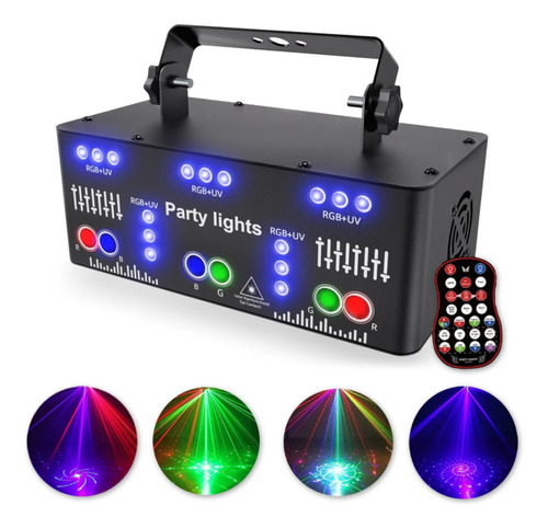 Laser Show Rgb 500mw Dmx 21 Raios + Controle Remoto Festa Dj