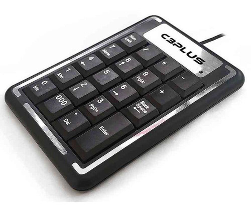 Teclado Numérico Usb Preto C3plus - Kn-11bk