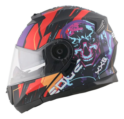 Casco Jet Abatible Edge Euforia Certificado Dot Alta Calidad