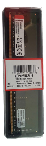 Memoria Ram Kingston Kcp426ns8/16 Ddr4 2666 Mhz 16 Gb Cl19