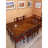 Comedor Antiguo Chipendale 8 Sillas