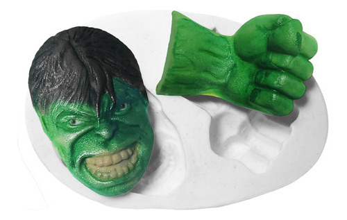 Molde Silicone Hulk Vingadores Biscuit Confeitaria 
