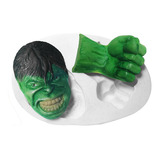 Molde Silicone Hulk Vingadores Biscuit Confeitaria 