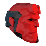 Máscara De Hellboy Plantilla Para Armar (formato Pdf)