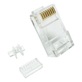 Kit Conector Rj45 Cat6 Com Guia Com 10 Unidades