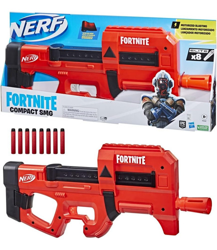 Lançador Nerf Fortnite Motorizada Compact Smg F4167 Hasbro