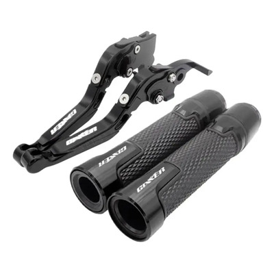 Z Palancas Y Puños Para Suzuki Gixxer 150 250 Sf - Negro