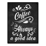 #486 - Cuadro Vintage 30 X 40 - Coffee Café Cartel No Chapa