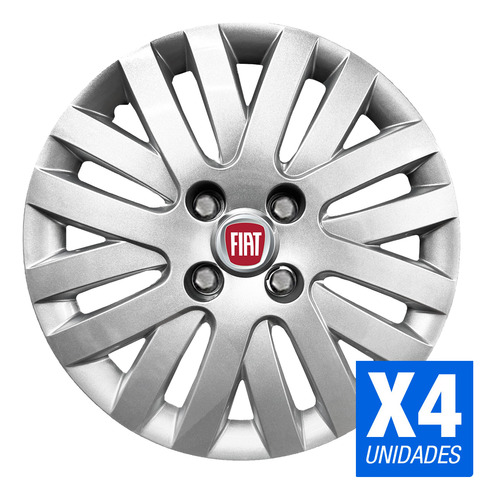 Juego Taza Universal Speedway De 13 Pulgadas Con Logo Fiat