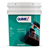 Latex Acrilico Exterior Acrilmex 10 Litros Quimex Pinturas Acabado Mate Color Arena