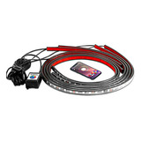 Tira Led Rgb Para Coche, Flexible, Con Control De Aplicacion