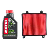 Kit Aceite Motul + Filtro Aire Xr 125 150 L Honda El Tala