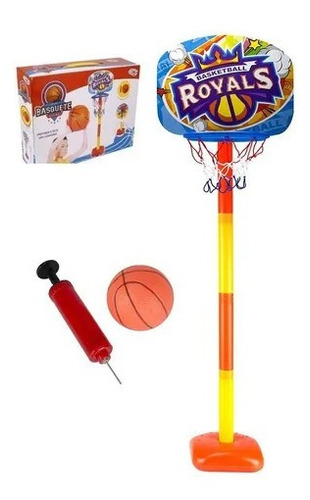 Cesta De Basquete Infantil Quintal Pedestal Bola E Bomba