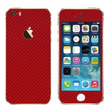 Styker Skin Premium - Fibra De Carbono Vermelho - iPhone 5s