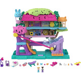 Polly Pocket Pollyville Pet Adventure Casa Árbol, 5 Pisos, Y