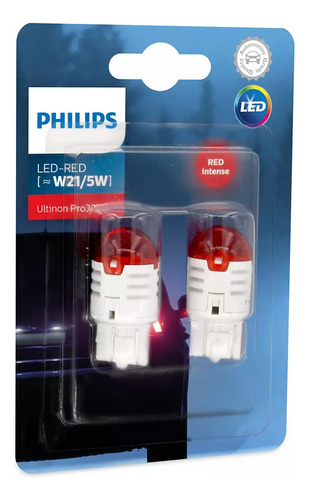 Philips Lamparas Bay15d Ultinon P21w 1 Polo P/parejas Red