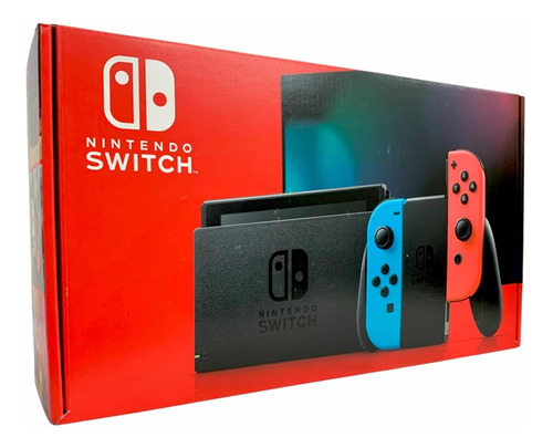 Nintendo Switch Neon Azul/vermelho Console 32gb Atualizado