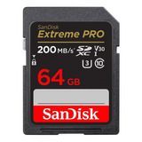 Tarjeta Memoria 64gb Sandisk Extreme Pro Uhs-i Sdxc 200mb/s