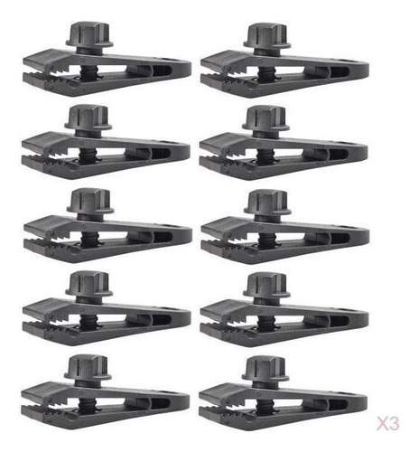 30 Piezas Clips De Camping For Trabajo Abrazaderas De Toldo