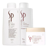 Kit Wella Sp Luxe Oil Shampoo + Condicionador + Máscara