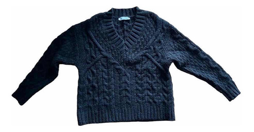Sweater De Lana Zara Negro Talle Small