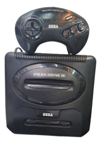 Mega Drive 3 Tectoy Com Entrada Lateral E Controle Orig 