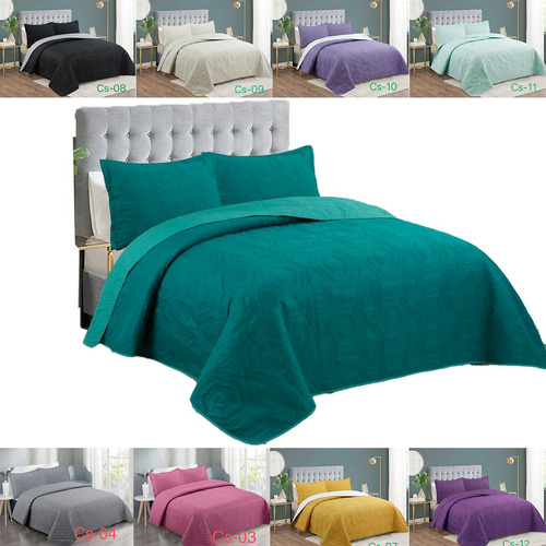 Cubrecama De Verano Quilt Cobertor Unicolor 1.5 Plazas