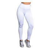 Cotom Calça Leg Liso Grosso Alta Novidade Fitness + Brinde