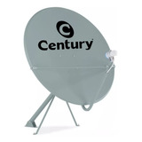 Kit Antena 90cm Chapa Banda Ku  Century C/ Lnbf Ku 8 Saídas