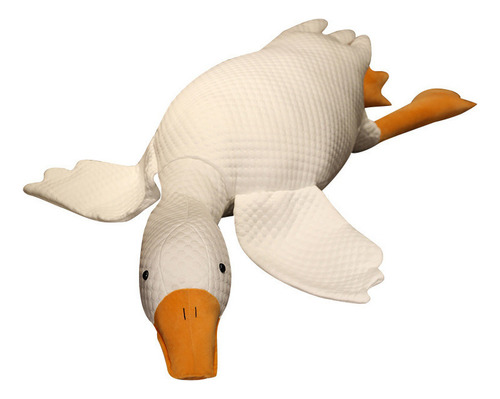 Peluche Muñeco Almohada Ganso Blanco Grande 90cm