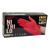 Guantes Nitrilo Rojo M 100 Unidades - Vip Men Signature