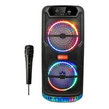 Parlante Portátil Suono Snau-2004 Bluetooth Luces Led Rgb