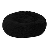 Cama Relax Antiestrés Para Perro O Gato Mediana Color Negro