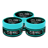 3 Cera Fox For Men Premium 80g Modeladora Pouco Brilho + Nf