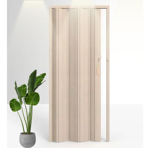 Porta Sanfonada Pvc Bege Marmorizado 210cmx85cm Permatti