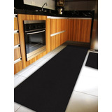 Passadeira 200x100 Cozinha/churrasqueira Preto Liso Slim 