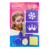 Kit Maquillaje Artistico 2 Pinturas Princesa Brillos Nena C