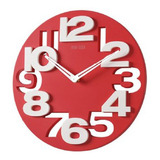 A Relojes De Pared Coleccionables Rojo