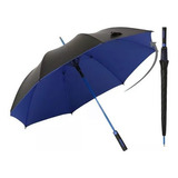 Paraguas Sombrilla Jumbo  Golf Doble Tela 130 Cm Azul