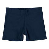 Short Infantil Feminino Cotton Liso Azul - Malwee