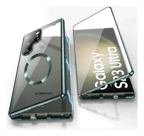 Case 360º Metal Luxo Para Samsung S23 Ultra Fe Plus