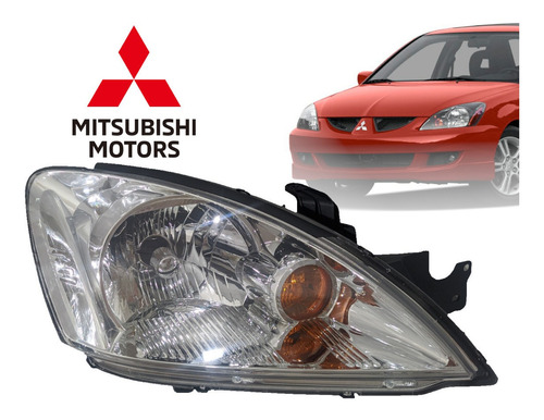 Faro Derecho Para Mitsubishi Lancer Touring (2005-13) Foto 2