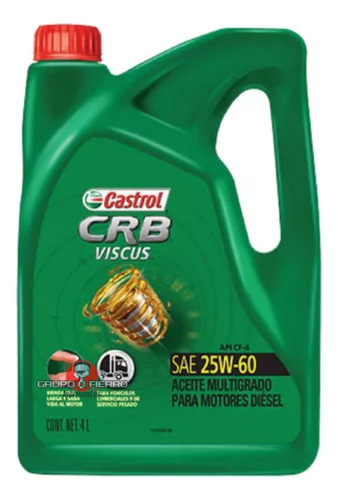 Aceite Mineral Castrol Viscus 25w60 X 4 Litros