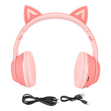 Auriculares Pink L550 Cat's Ears (pan Con Forma De Oreja De